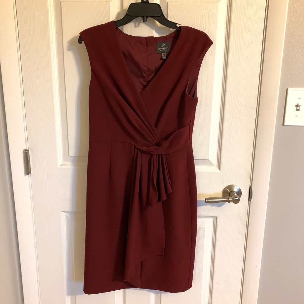 Adrianna Papell Burgundy Formal Dress
